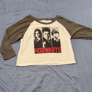 Hogwarts Top - white and gray